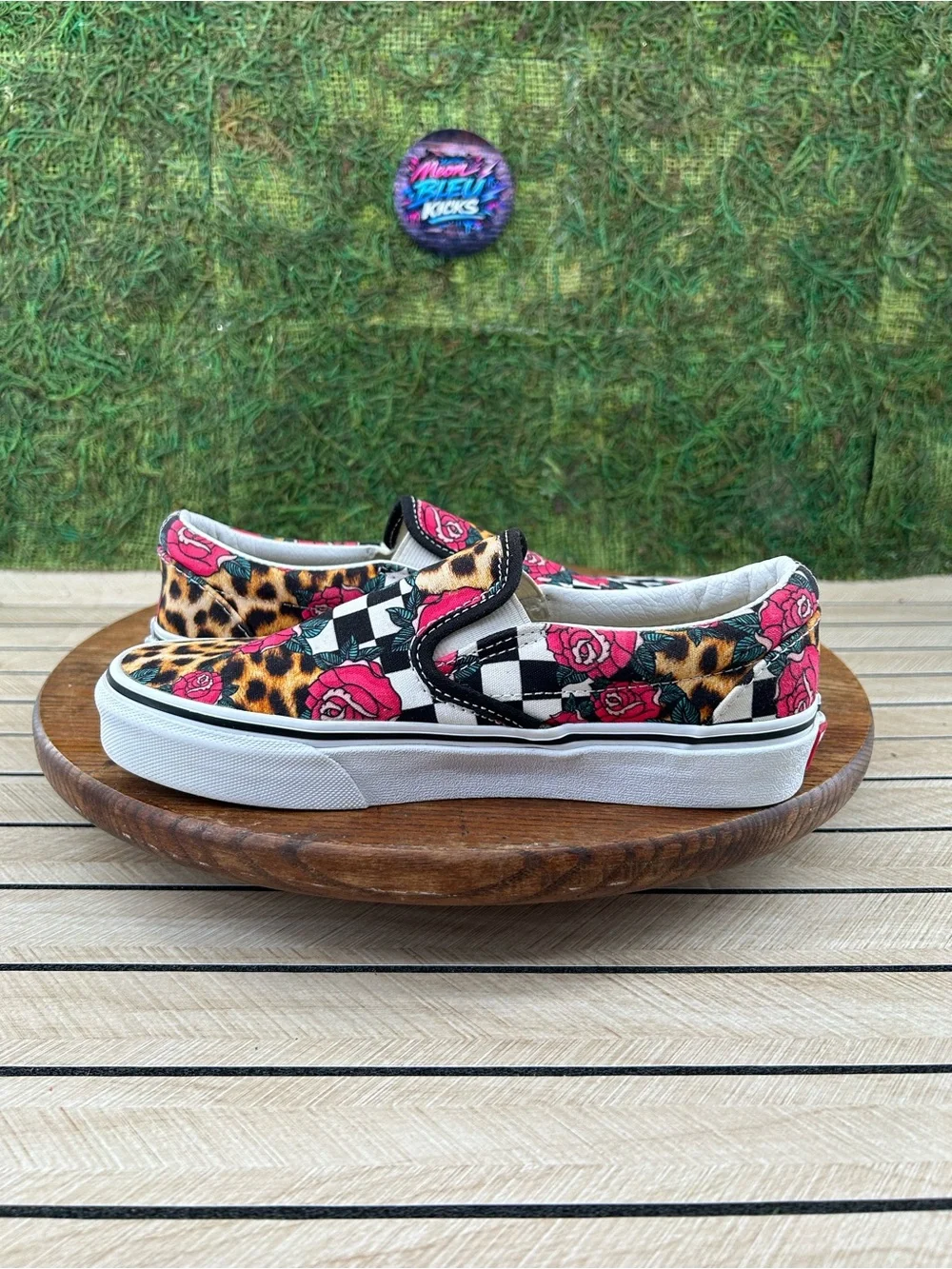 Vans Classic Slip-On 'Rose Animal Checkerboard'